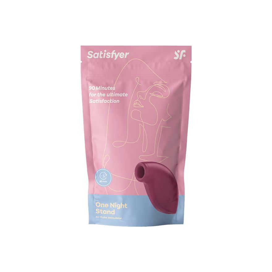 Красный вакуум-волновой бесконтактный стимулятор клитора Satisfyer One Night Stand 8