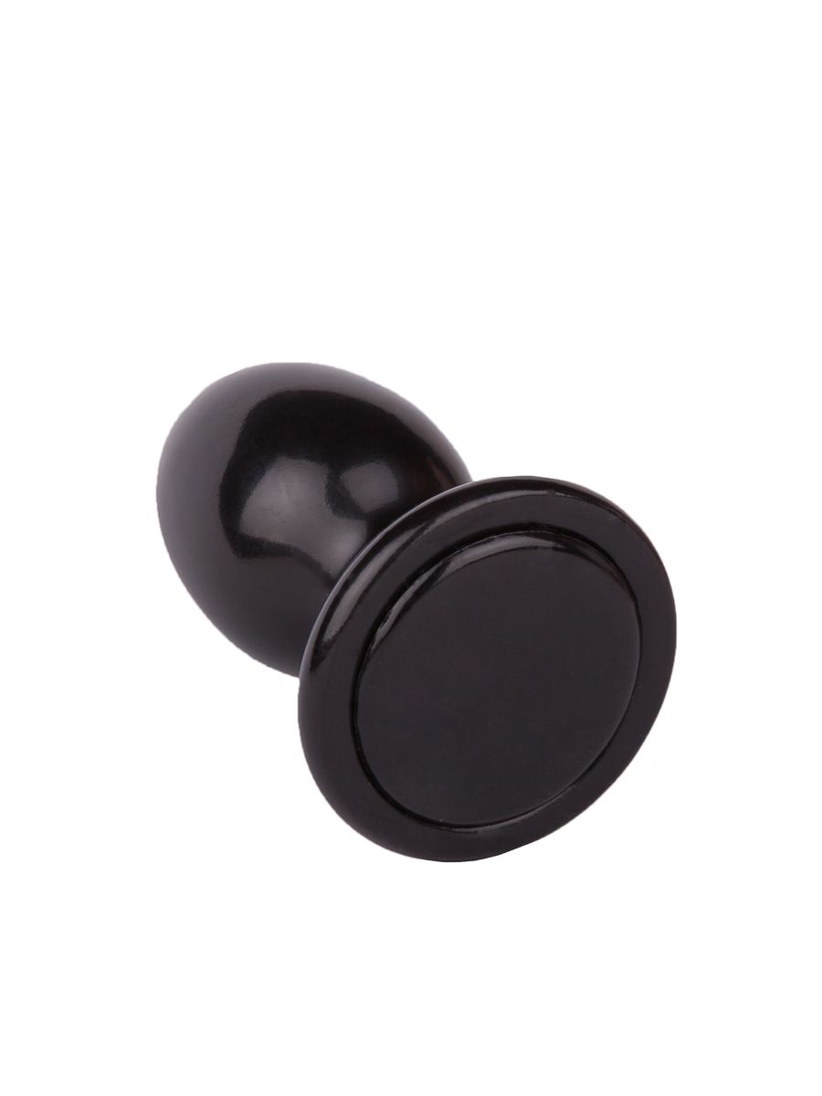 Черная анальная пробка MAGNUM 7 - 10 см. 2