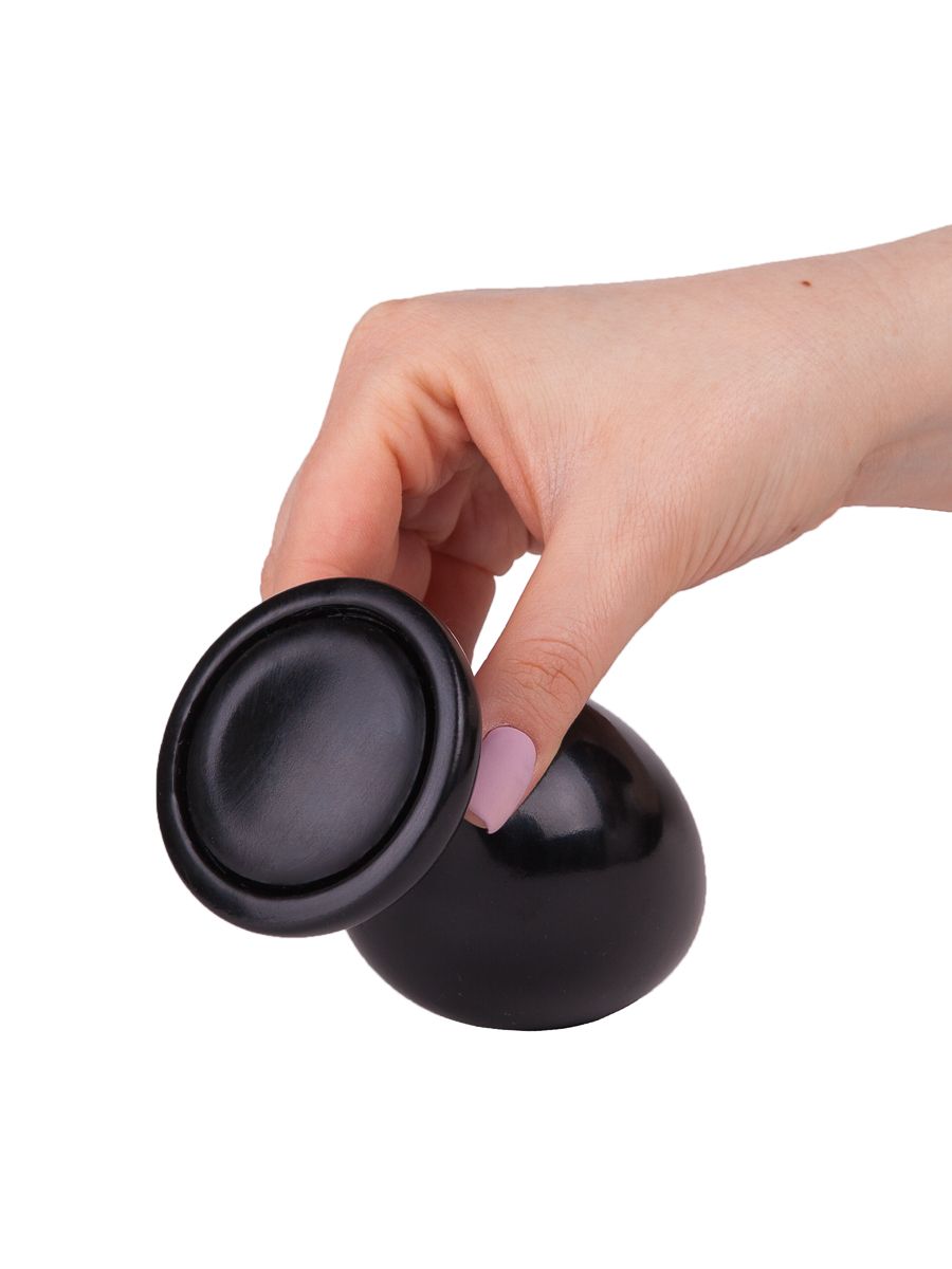 Черная анальная пробка MAGNUM 8 - 11,5 см. 4