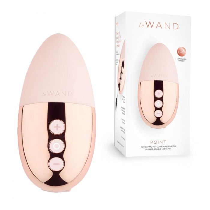 Пудровый утяжеленный премиум-вибратор Le Wand Point 2