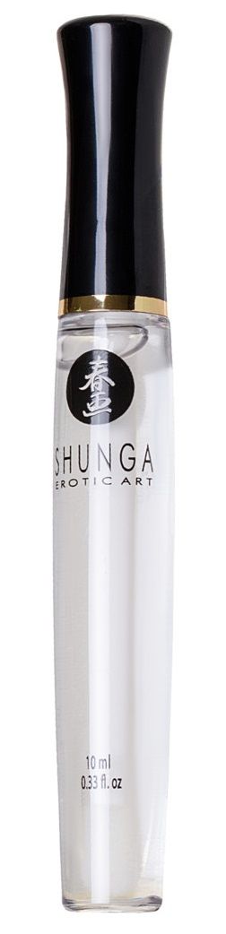 Возбуждающий блеск для губ со вкусом клубники и шампанского "Божественное удовольствие" - 10 мл.