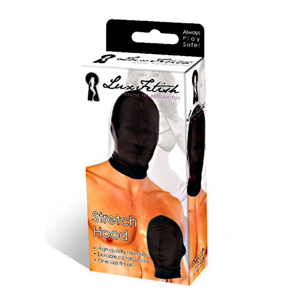 Черная глухая маска на голову 2