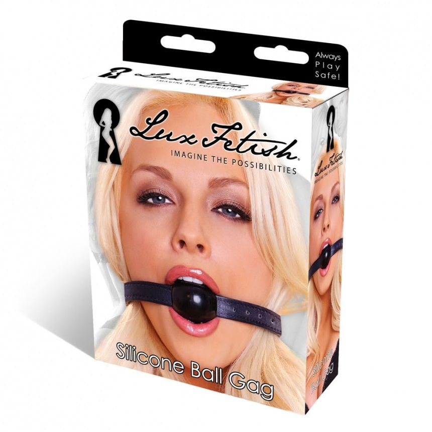 Кляп-шар из силикона с регулирующимся ремнем 3