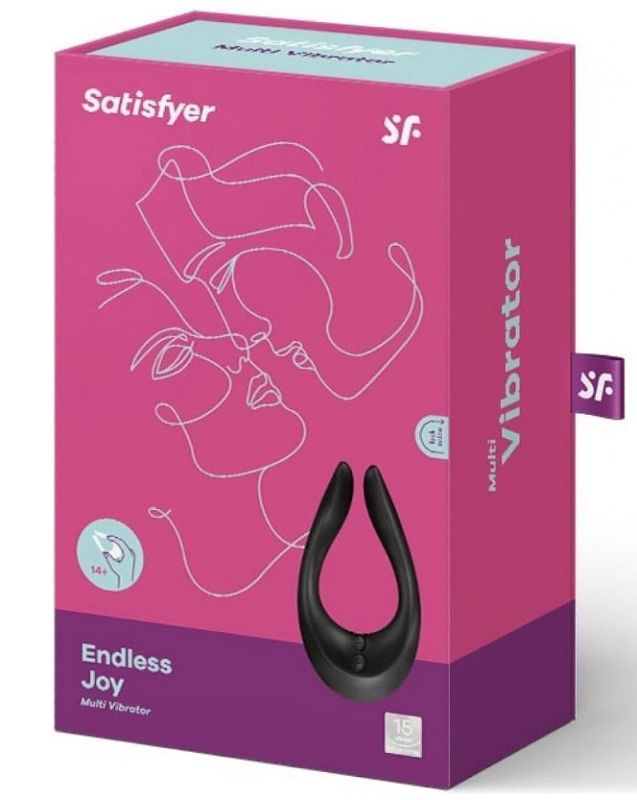 Чёрный многофункциональный стимулятор для пар Satisfyer Endless Joy 5