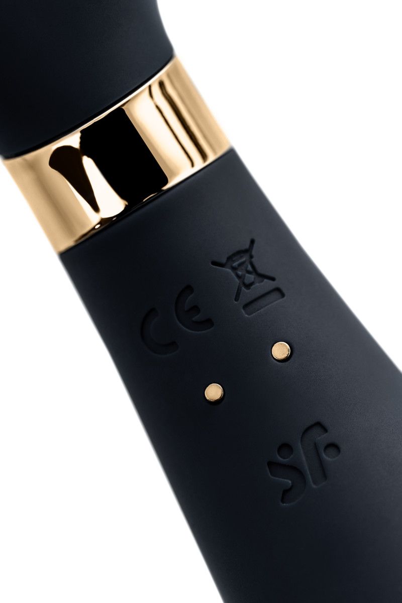 Чёрный вибромассажер для пар Satisfyer Endless Fun 11