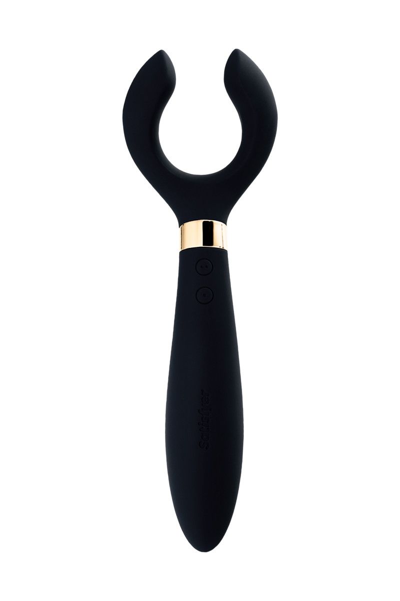 Чёрный вибромассажер для пар Satisfyer Endless Fun 3