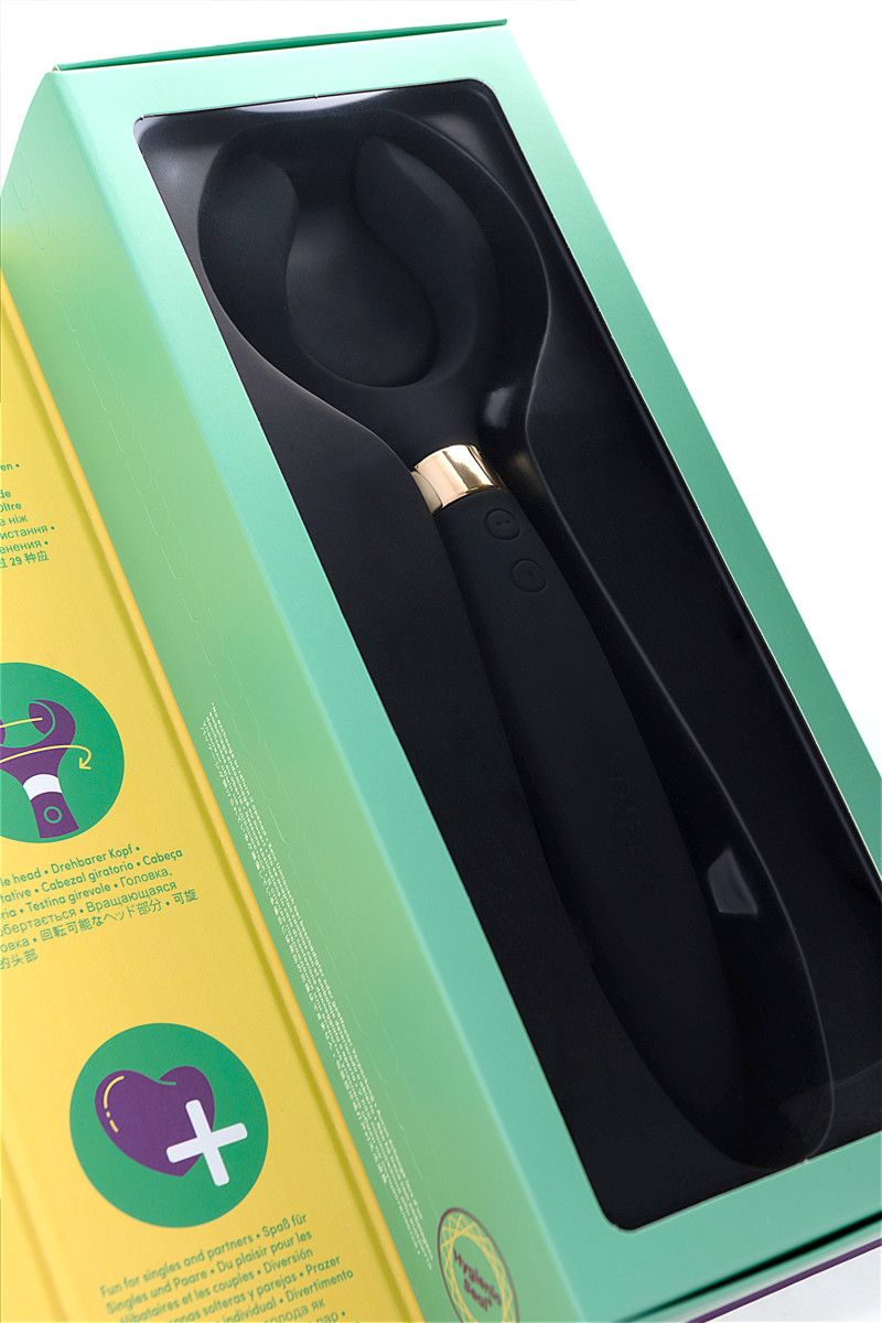 Чёрный вибромассажер для пар Satisfyer Endless Fun 8