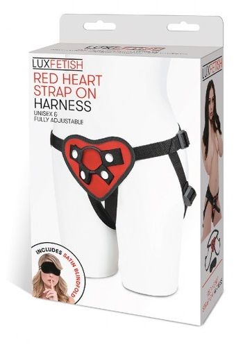 Красно-черные трусики-джоки с фиксацией насадки кольцом 5