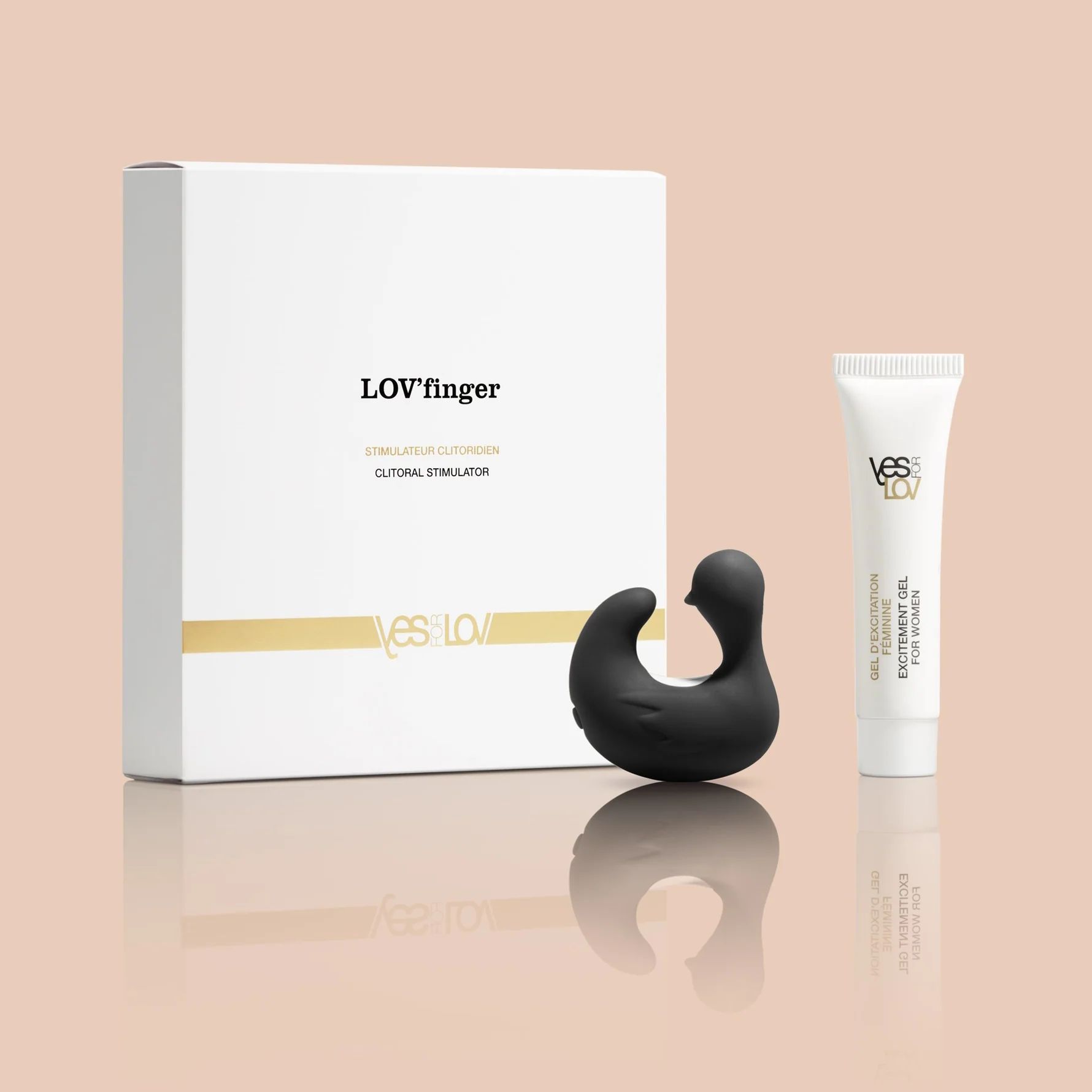 Вибростимулятор-уточка LOV’finger с возбуждающим гелем 6