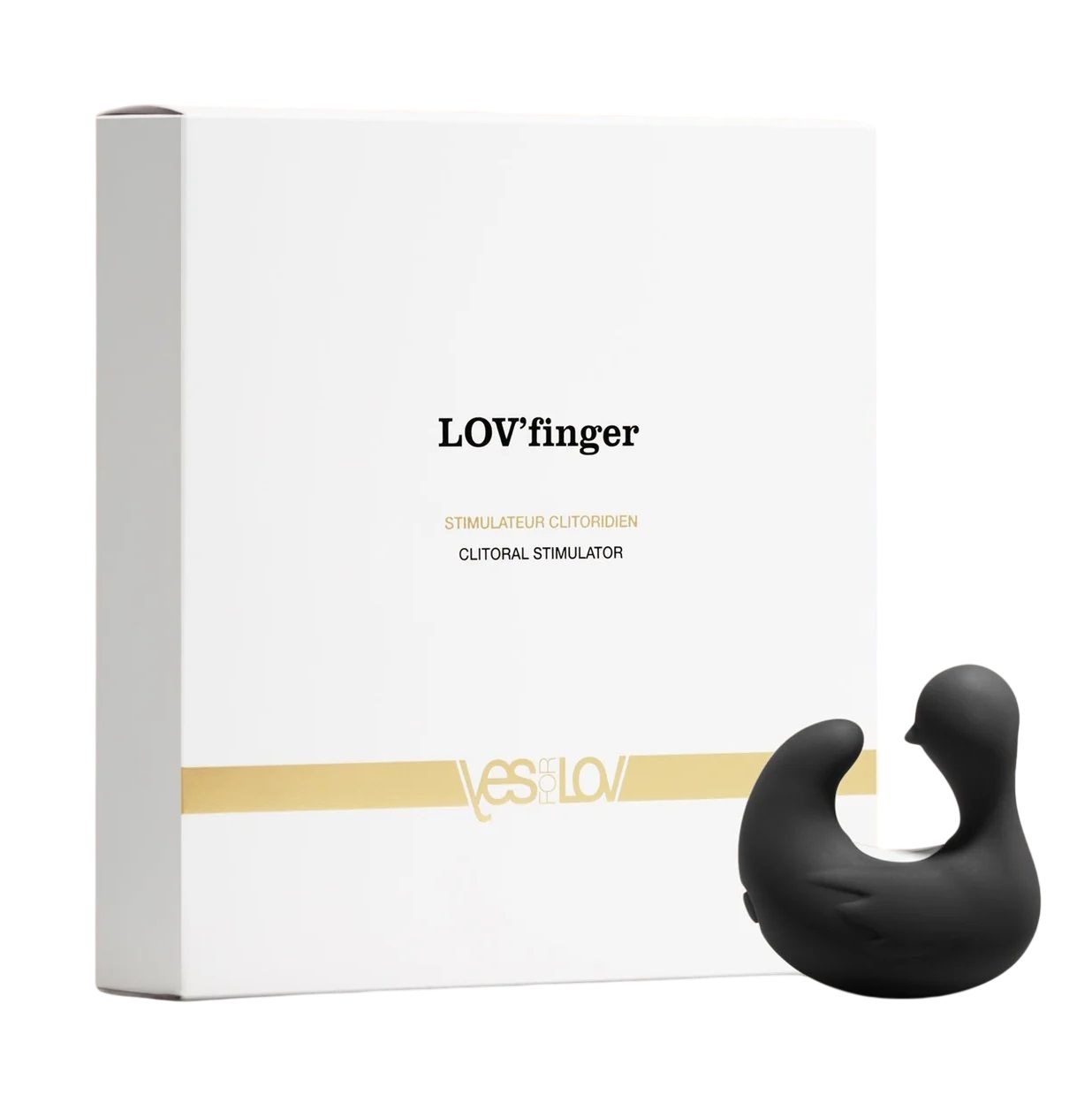 Вибростимулятор-уточка LOV’finger с возбуждающим гелем