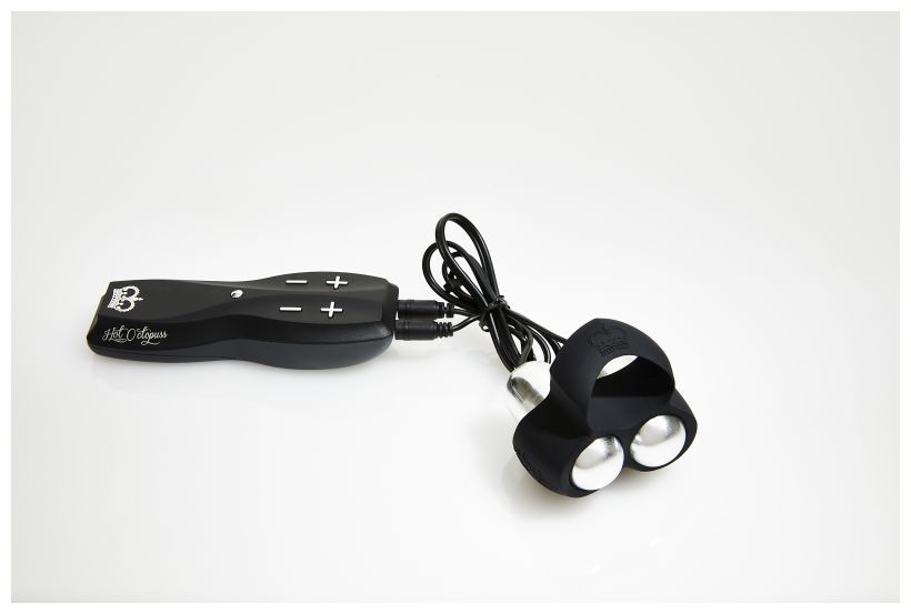 Черный инновационный мужской вибростимулятор JETT 4