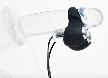 Черный инновационный мужской вибростимулятор JETT 6