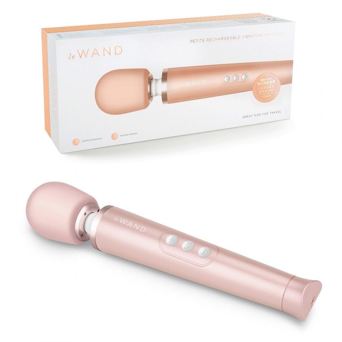 Пудровый жезловый мини-вибратор Le Wand c 6 режимами вибрации 4