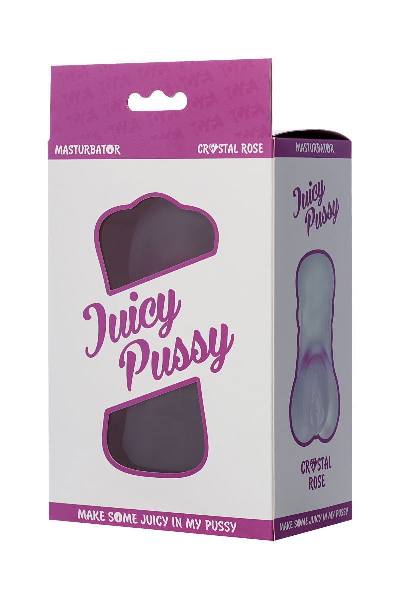 Прозрачный реалистичный мастурбатор Juicy Pussy Crystal Rose 7