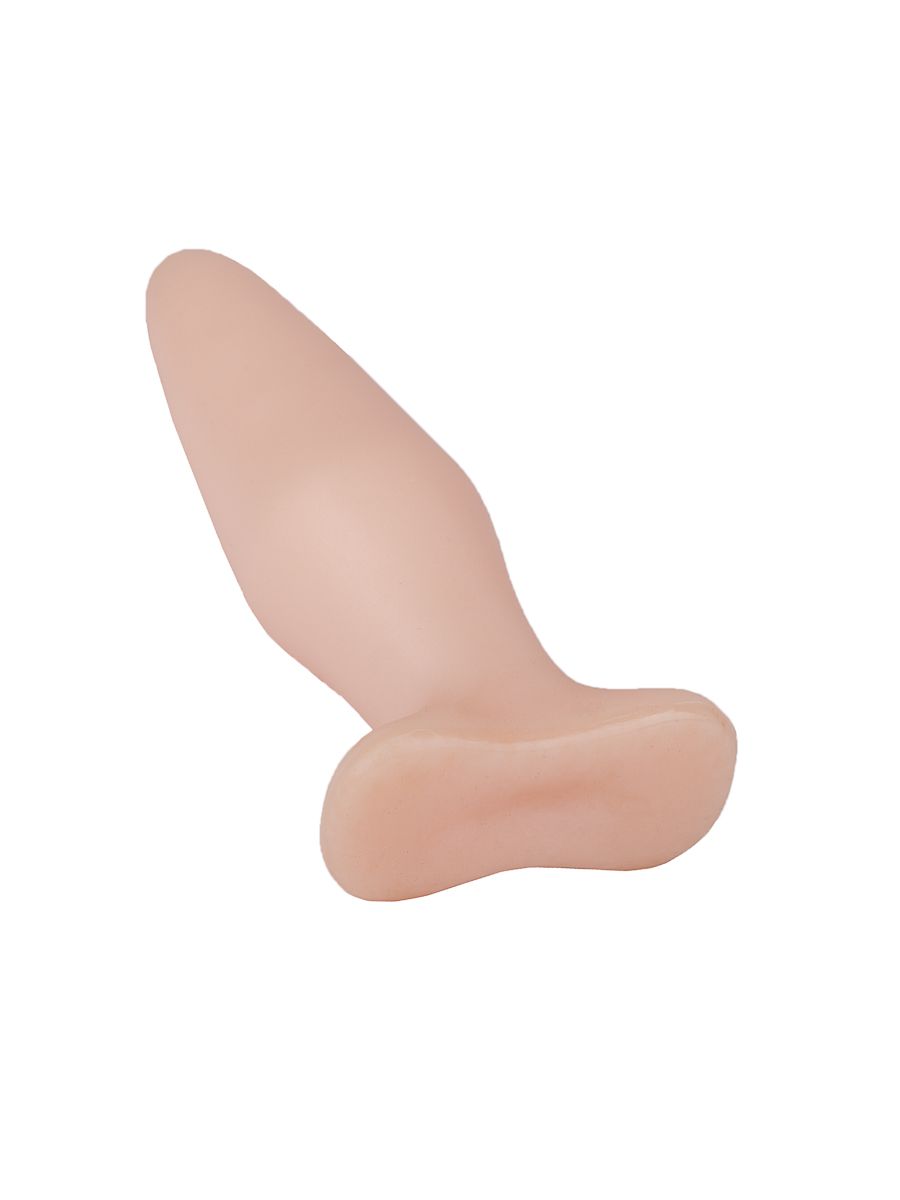 Телесная конусообразная пробка - 14 см. 4