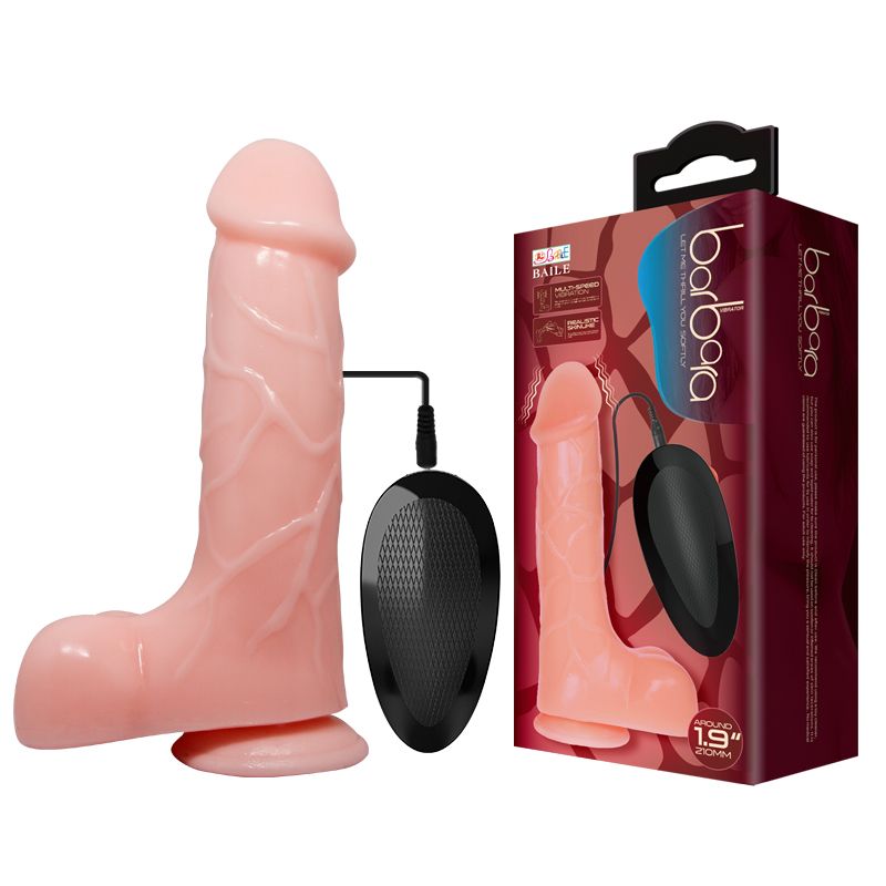 Телесный вибратор-реалистик Barbara - 21 см. 2