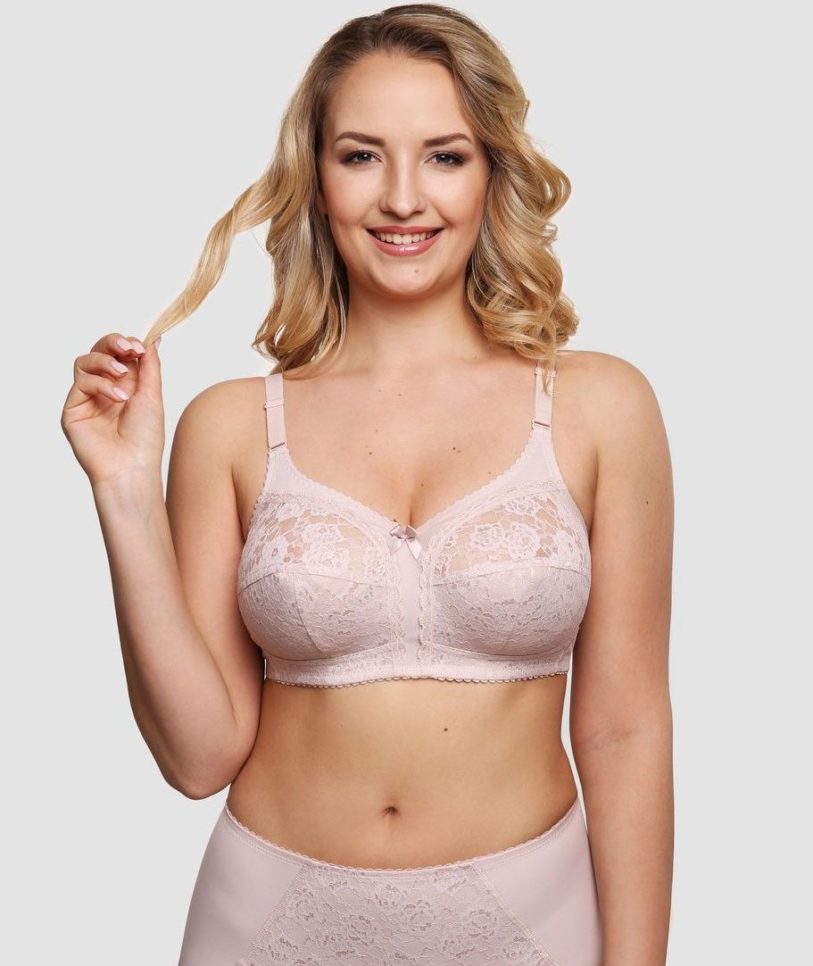 Бескаркасный бюстгальтер с мягкой кружевной чашкой 15