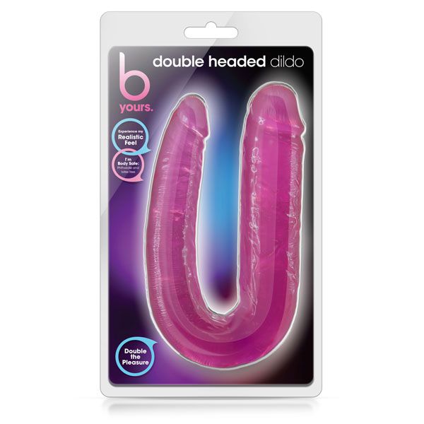 Розовый двусторонний фаллоимитатор Double Headed Dildo - 45 см. 2