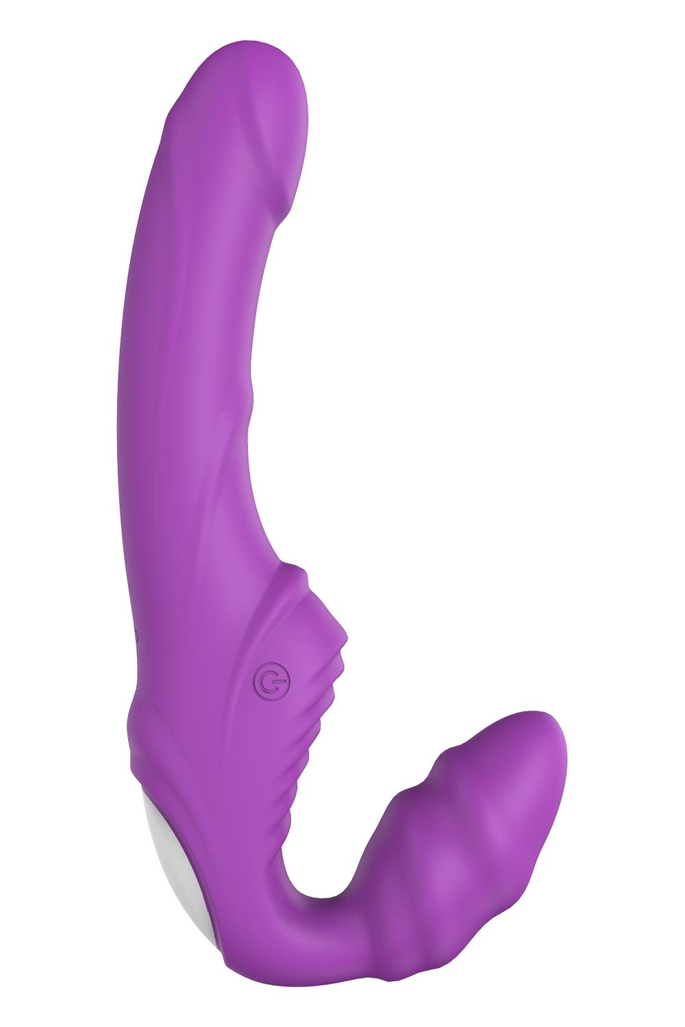 Фиолетовый безремневой вибрострапон Double Dipper 2