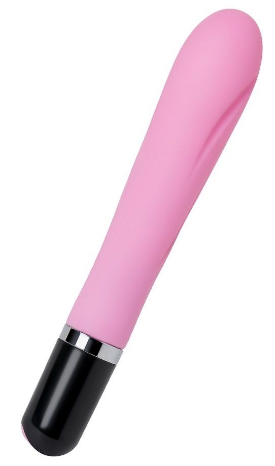 Розовый вибратор POLLY с 7 режимами вибрации - 18,3 см. 1