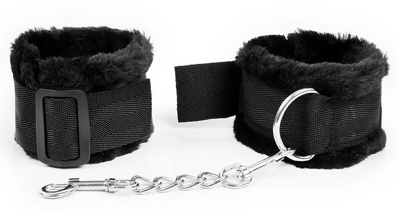 Черные оковы на регулируемых пряжках 1