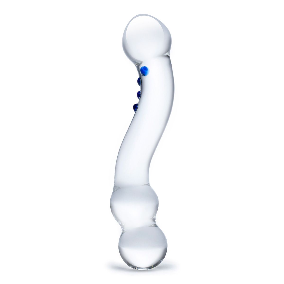 Изогнутый стеклянный стимулятор G-точки Curved G-Spot - 15,2 см. 1