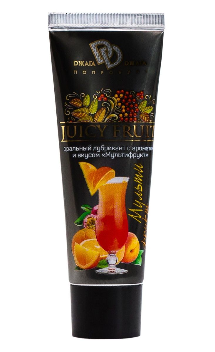 Интимный съедобный лубрикант JUICY FRUIT с ароматом фруктов - 30 мл. 1