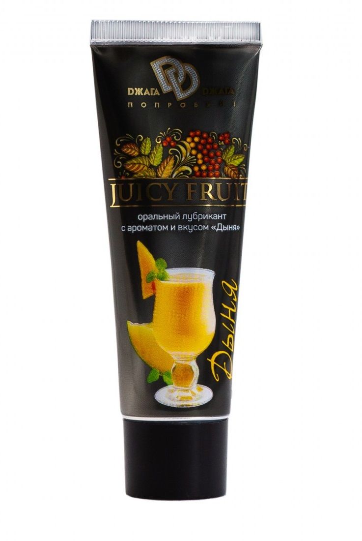 Интимный съедобный лубрикант JUICY FRUIT с ароматом дыни - 30 мл. 1