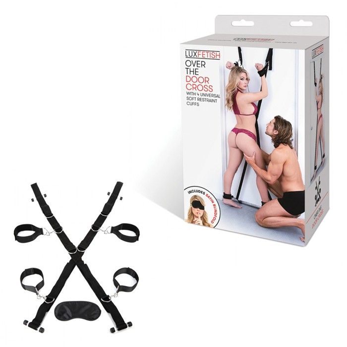 Чёрный набор для фиксации у двери 2