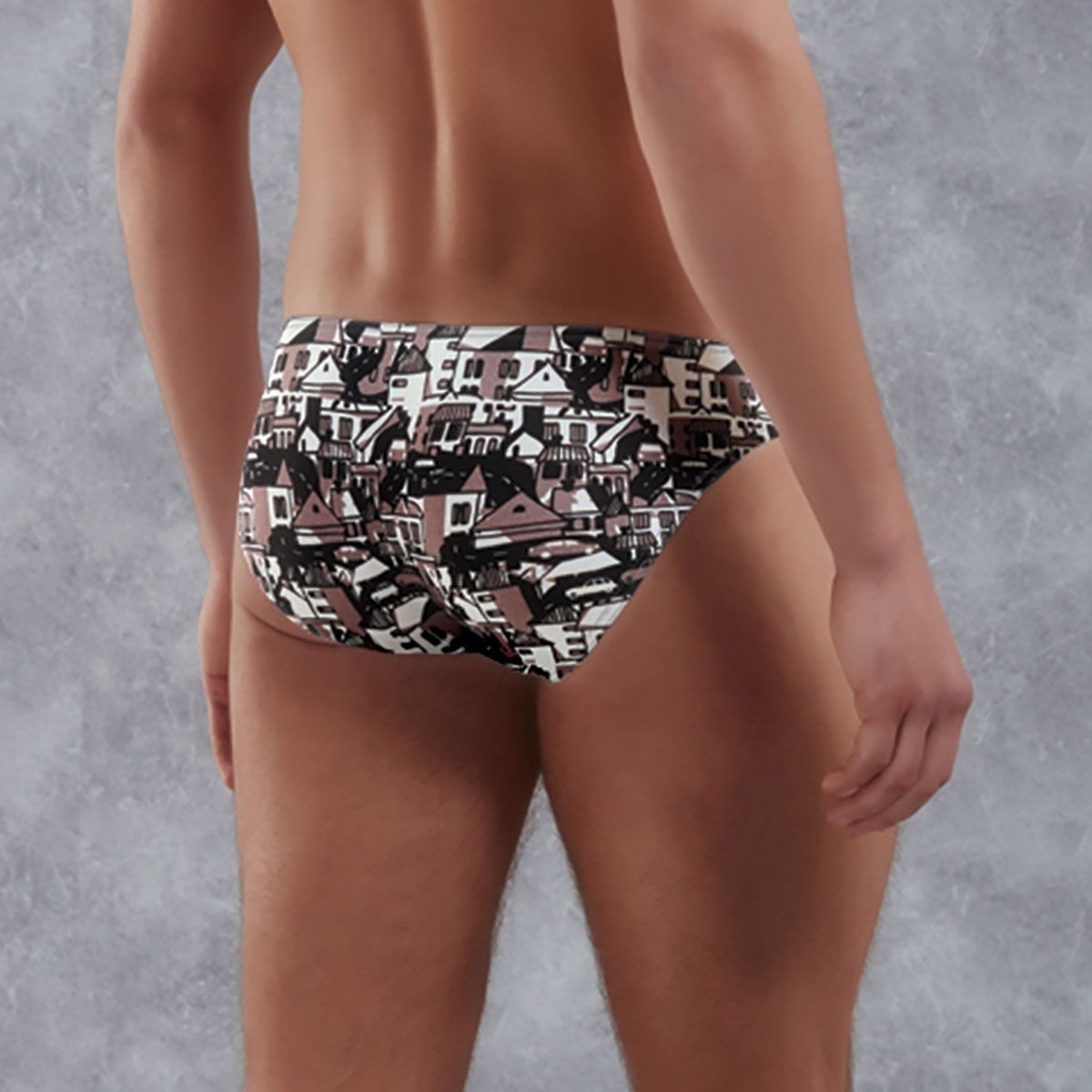 Мужские трусы-слипы с принтом в виде улиц города Doreanse Old City 2