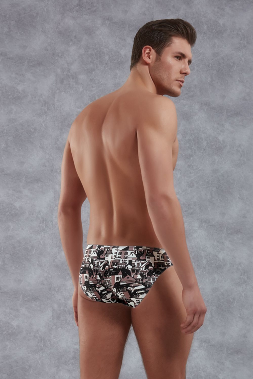 Мужские трусы-слипы с принтом в виде улиц города Doreanse Old City 4
