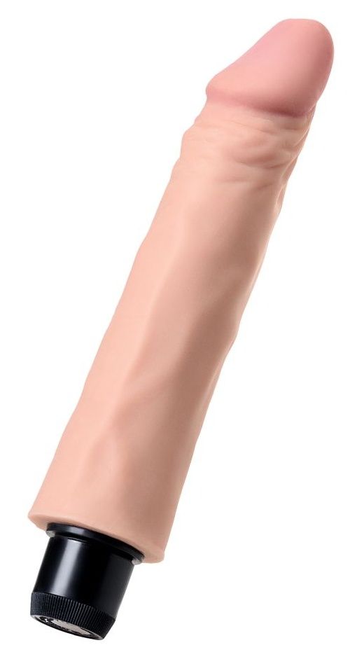 Телесный реалистичный мультискоростной вибратор - 21 см. 1
