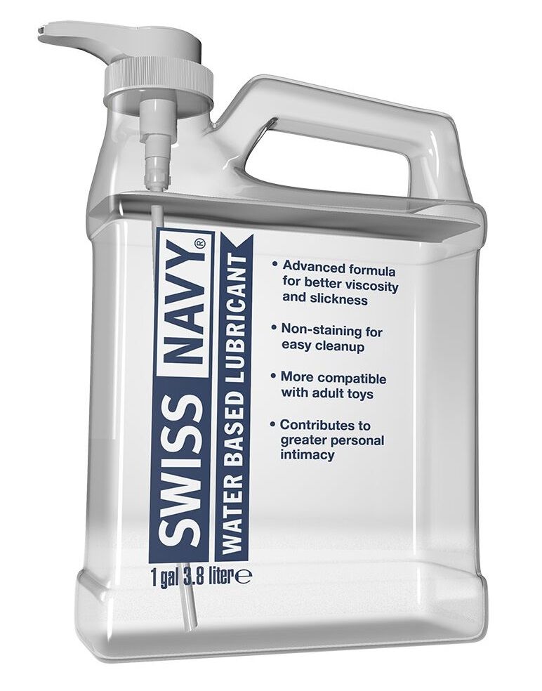 Канистра лубриканта Swiss Navy Water Based Lube на водной основе - 3,8 л. 1