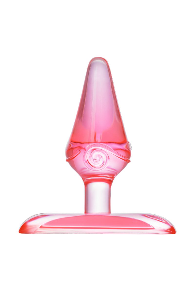 Красная анальная втулка с ограничителем - 6,5 см. 2