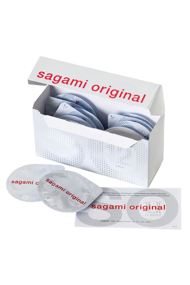 Ультратонкие презервативы Sagami Original 0.02 - 12 шт. 2