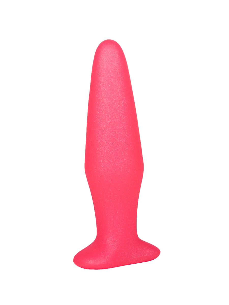 Розовая анальная пробка - 14 см. 2