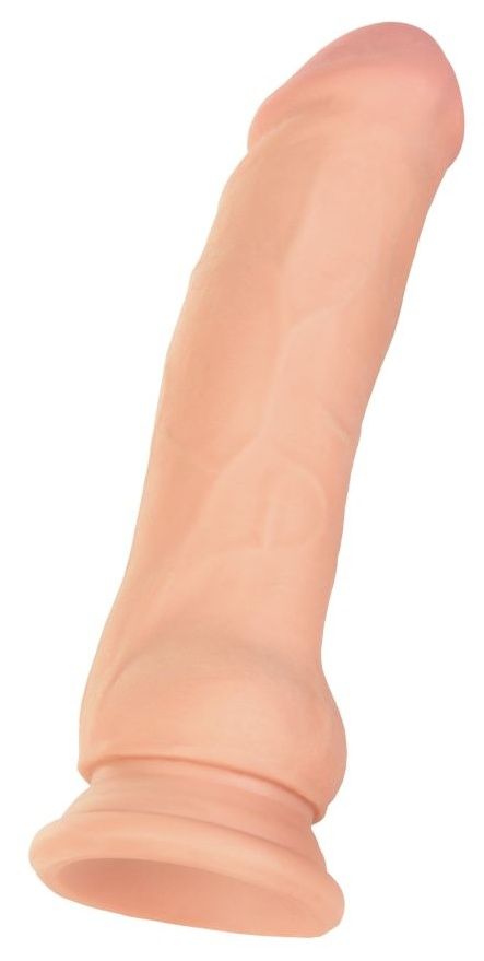 Телесный реалистичный вибратор Ian - 20 см. 1