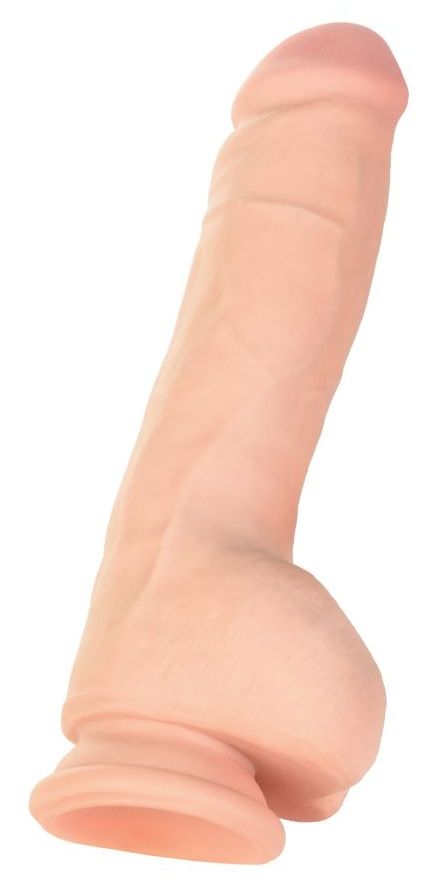 Телесный реалистичный вибратор-ротатор Ulric - 24 см. 1