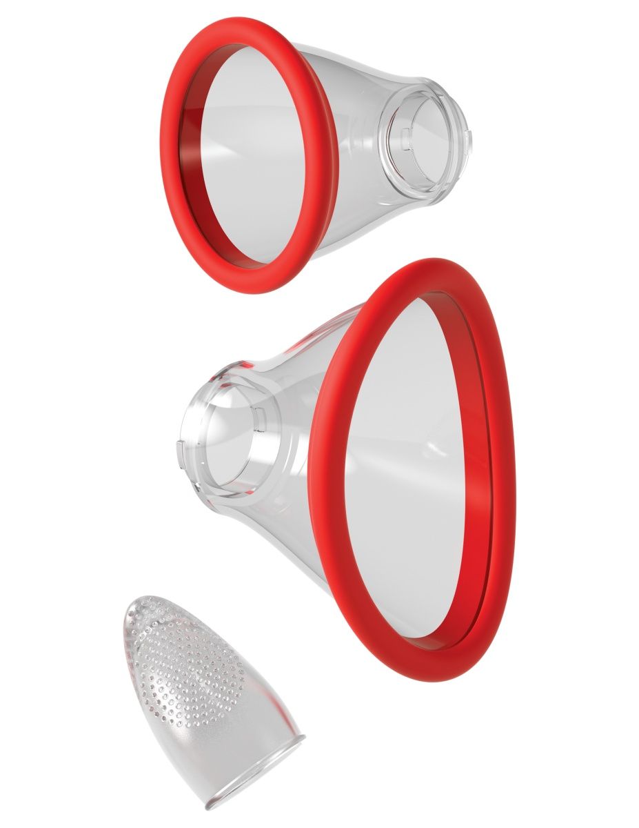 Красный двухсторонний вибростимулятор Ultimate Pleasure 24K Gold Luxury Edition - 25 см. 11