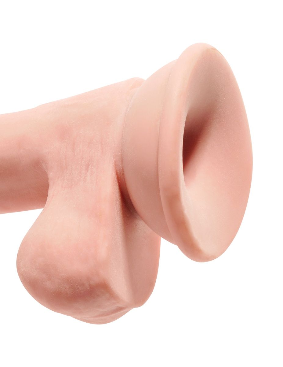 Телесный фаллоимитатор на присоске 6,5" Triple Density Cock - 20,3 см. 4