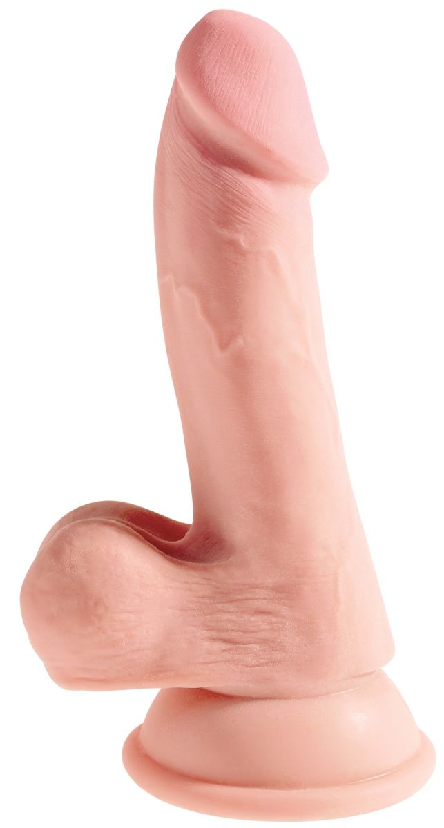 Телесный фаллоимитатор на присоске 6,5" Triple Density Cock - 20,3 см. 1