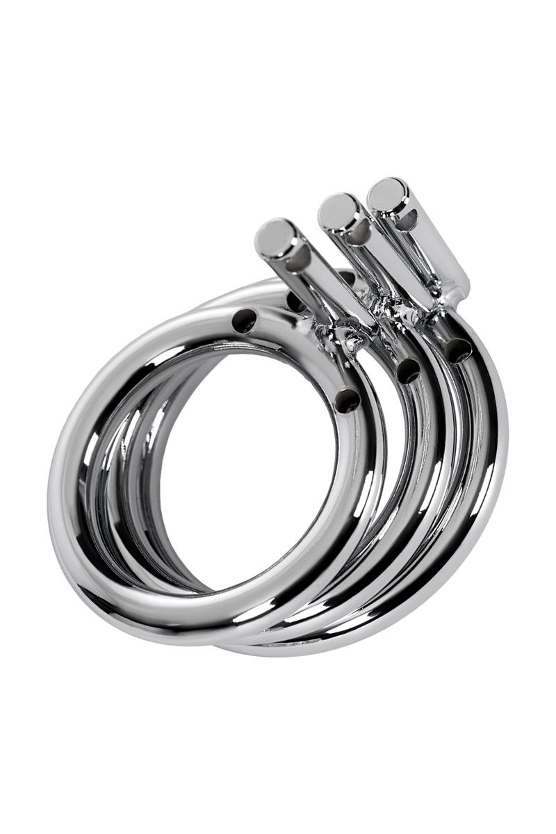 Серебристый пояс верности TOYFA на замочке 5