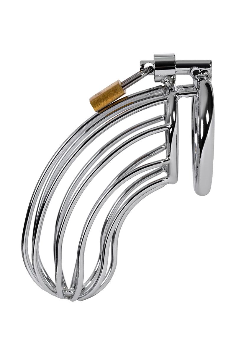 Серебристый пояс верности TOYFA на замочке 1