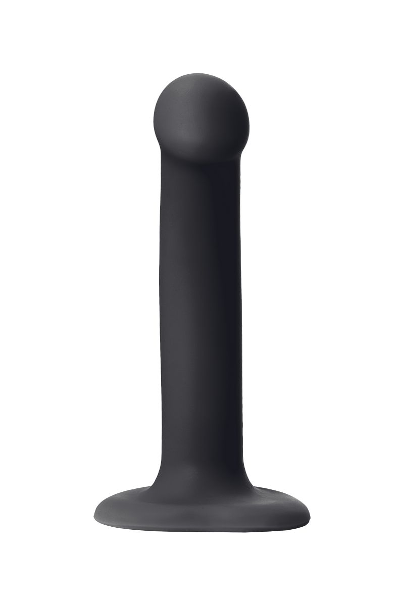 Черный фаллос на присоске Silicone Bendable Dildo S - 17 см. 3
