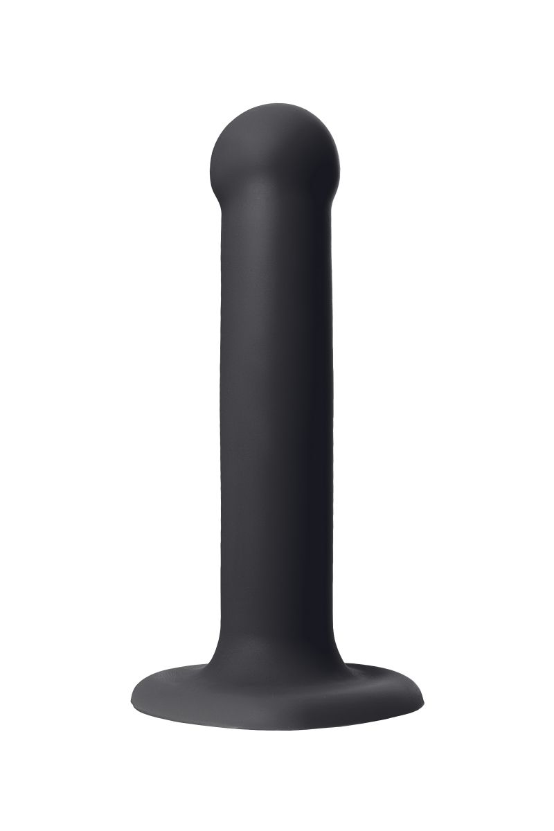 Черный фаллос на присоске Silicone Bendable Dildo S - 17 см. 5