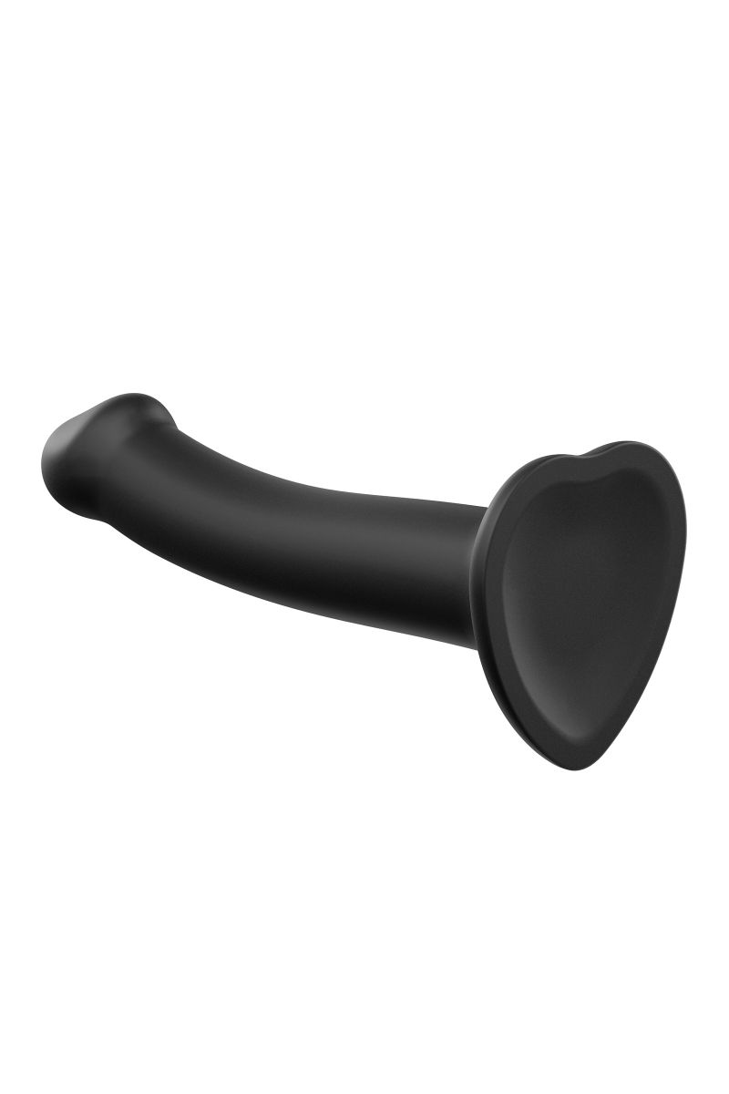 Черный фаллос на присоске Silicone Bendable Dildo S - 17 см. 8