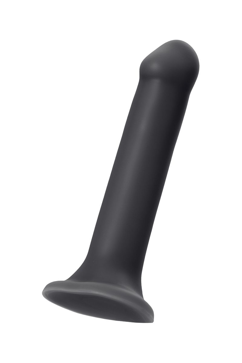 Черный фаллос на присоске Silicone Bendable Dildo XL - 20 см. 2