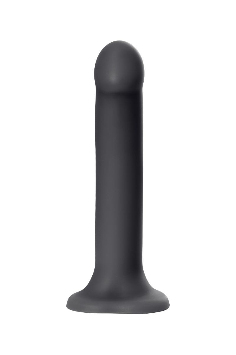 Черный фаллос на присоске Silicone Bendable Dildo XL - 20 см. 3
