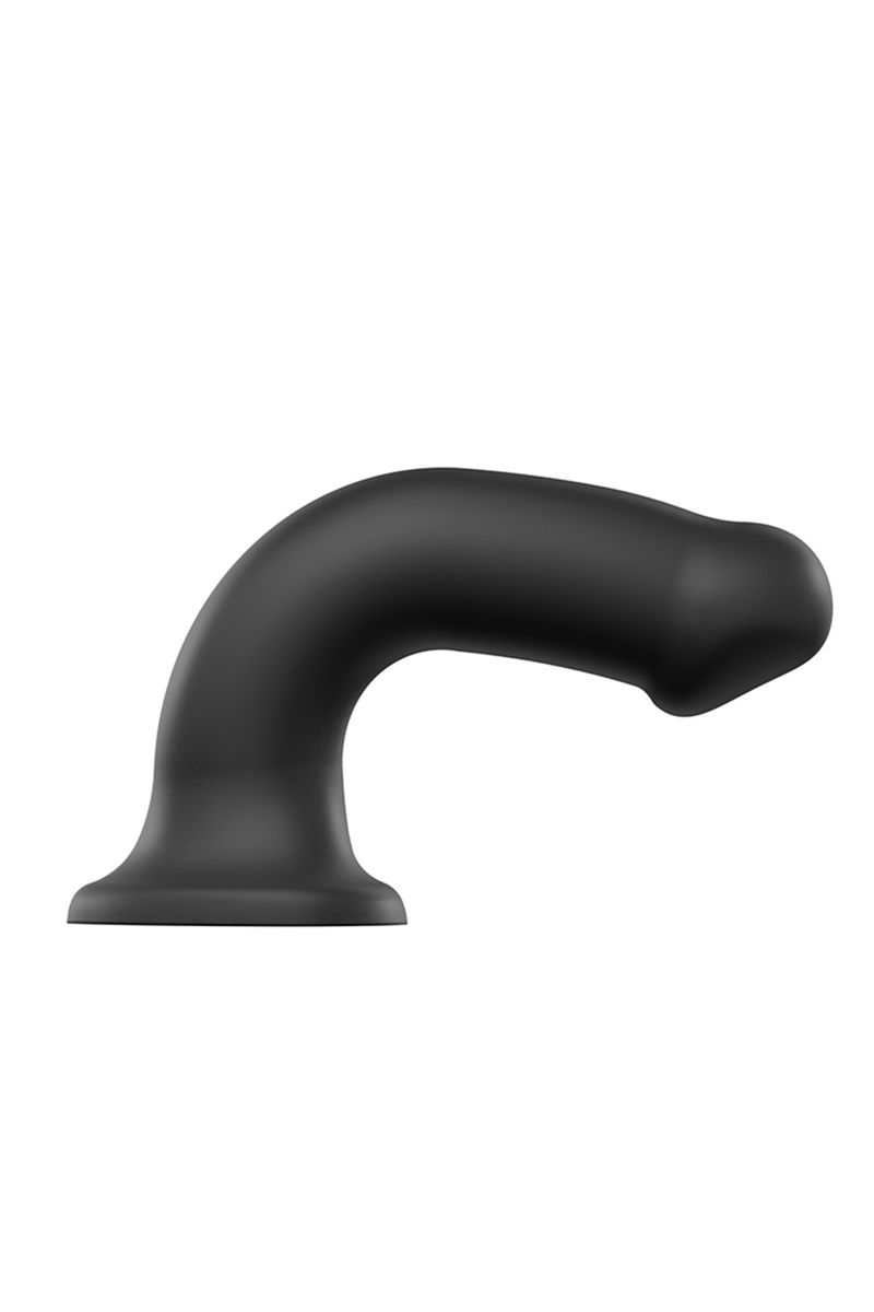 Черный фаллос на присоске Silicone Bendable Dildo XL - 20 см. 6
