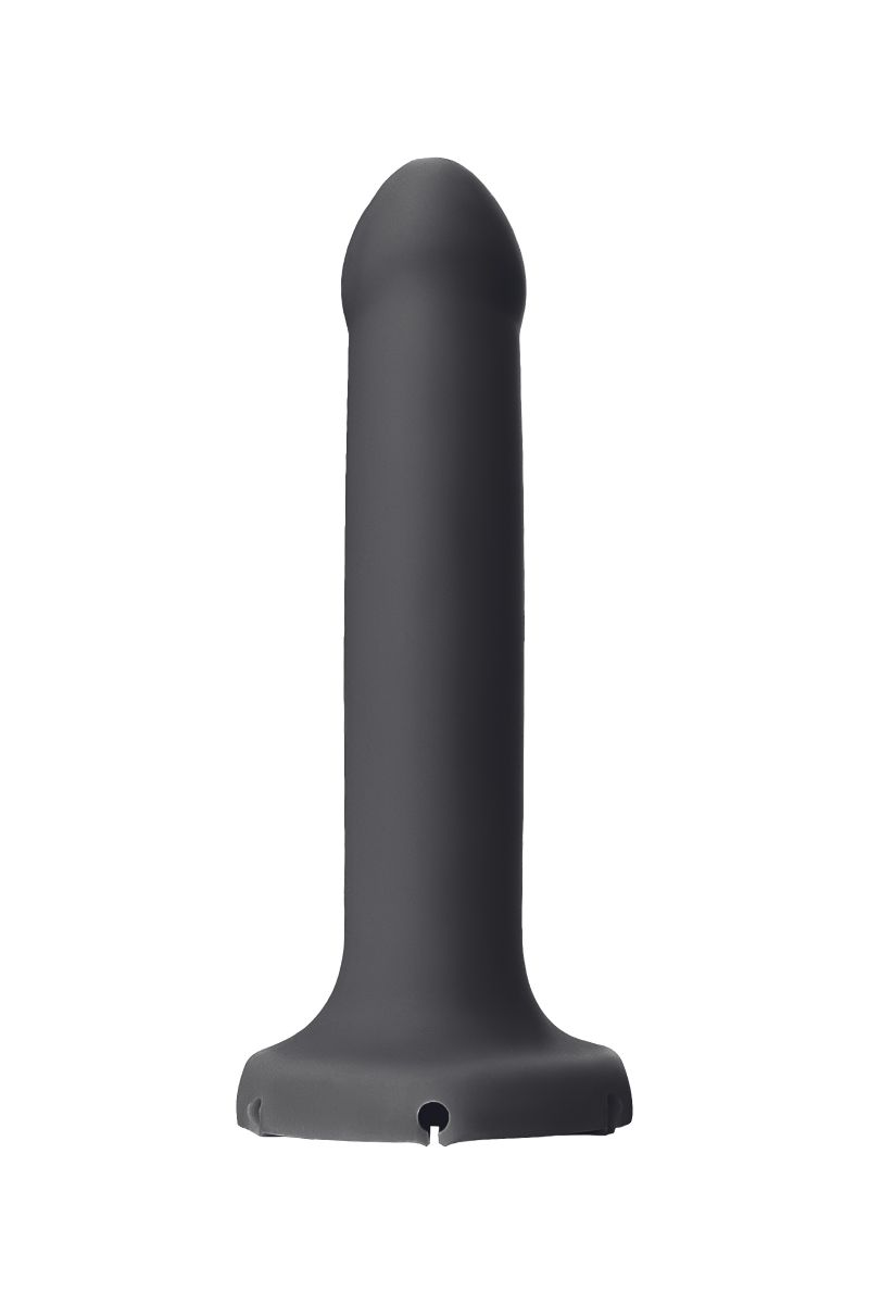 Черный фаллос с имитацией эякуляции Silicon Cum Dildo L - 19,6 см. 6